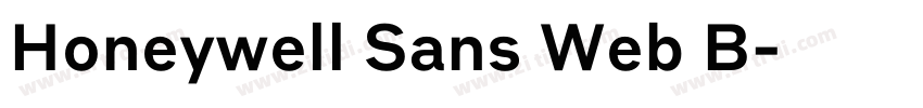 Honeywell Sans Web B字体转换